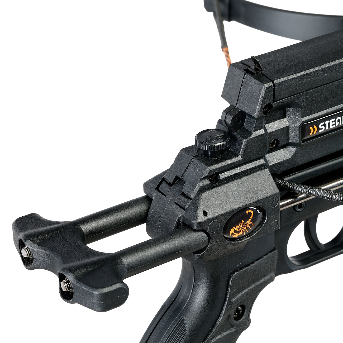 Steambow Repetierarmbrust AR-6 Compact 35 lbs / 150 fps Komplettset mit 6 Schuss Magazin schwarz Bild 11