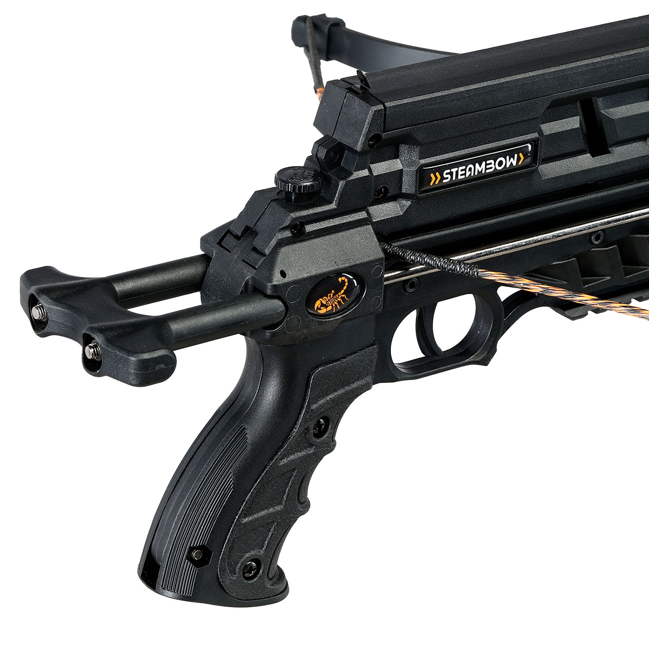 Steambow Repetierarmbrust AR-6 Compact 35 lbs / 150 fps Komplettset mit 6 Schuss Magazin schwarz Bild 4