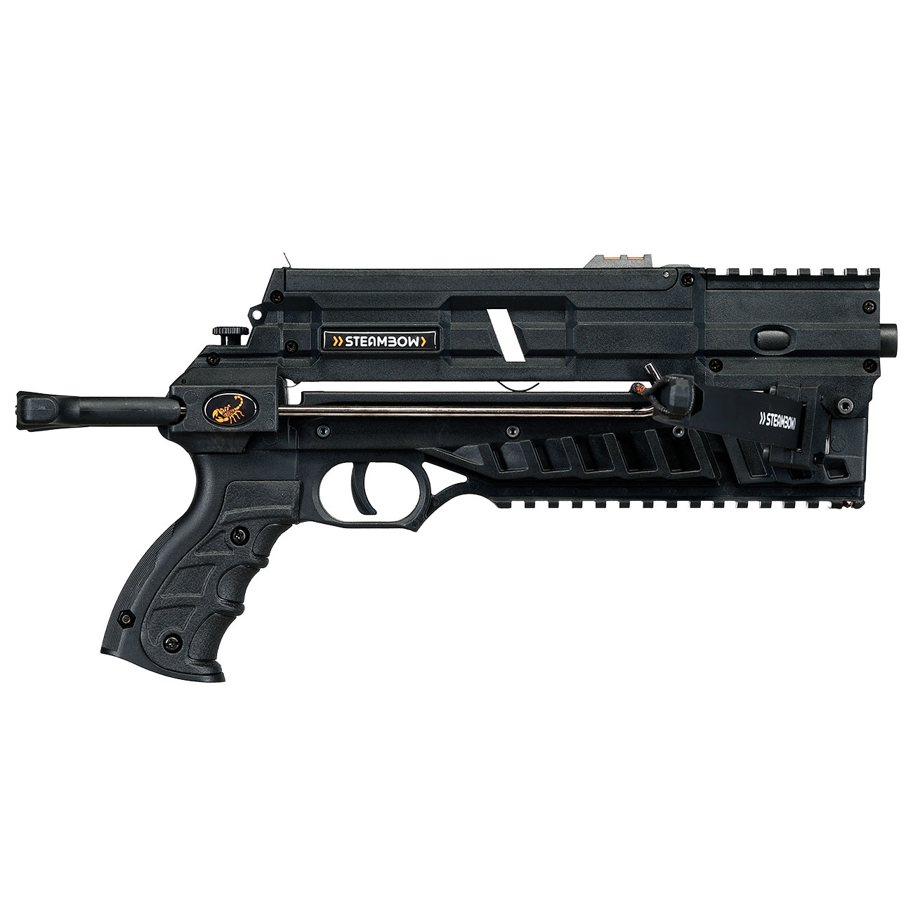 Steambow Repetierarmbrust AR-6 Compact 35 lbs / 150 fps Komplettset mit 6 Schuss Magazin schwarz Bild 5