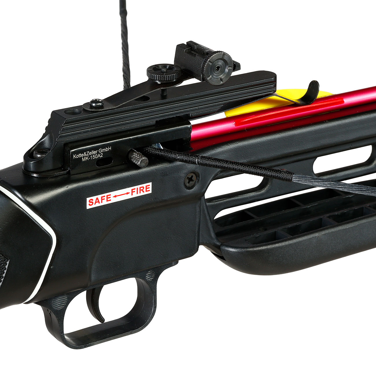 Man Kung Recurve Armbrust Evident 150 lbs Komplettset mit Skelettschaft schwarz Bild 8