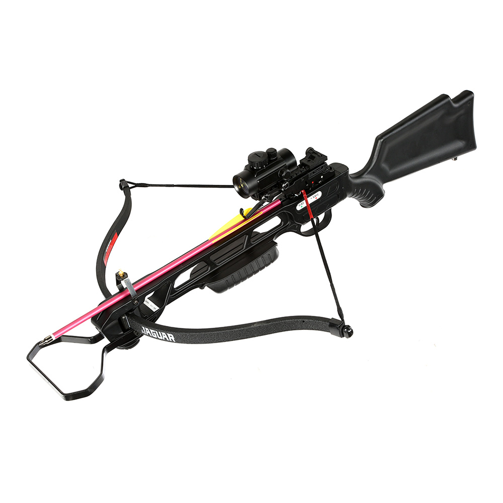 Armbrust Jaguar Recurve 175 lbs schwarz Komplettset inkl. Zielgert Kcher und viel Zubehr Bild 1