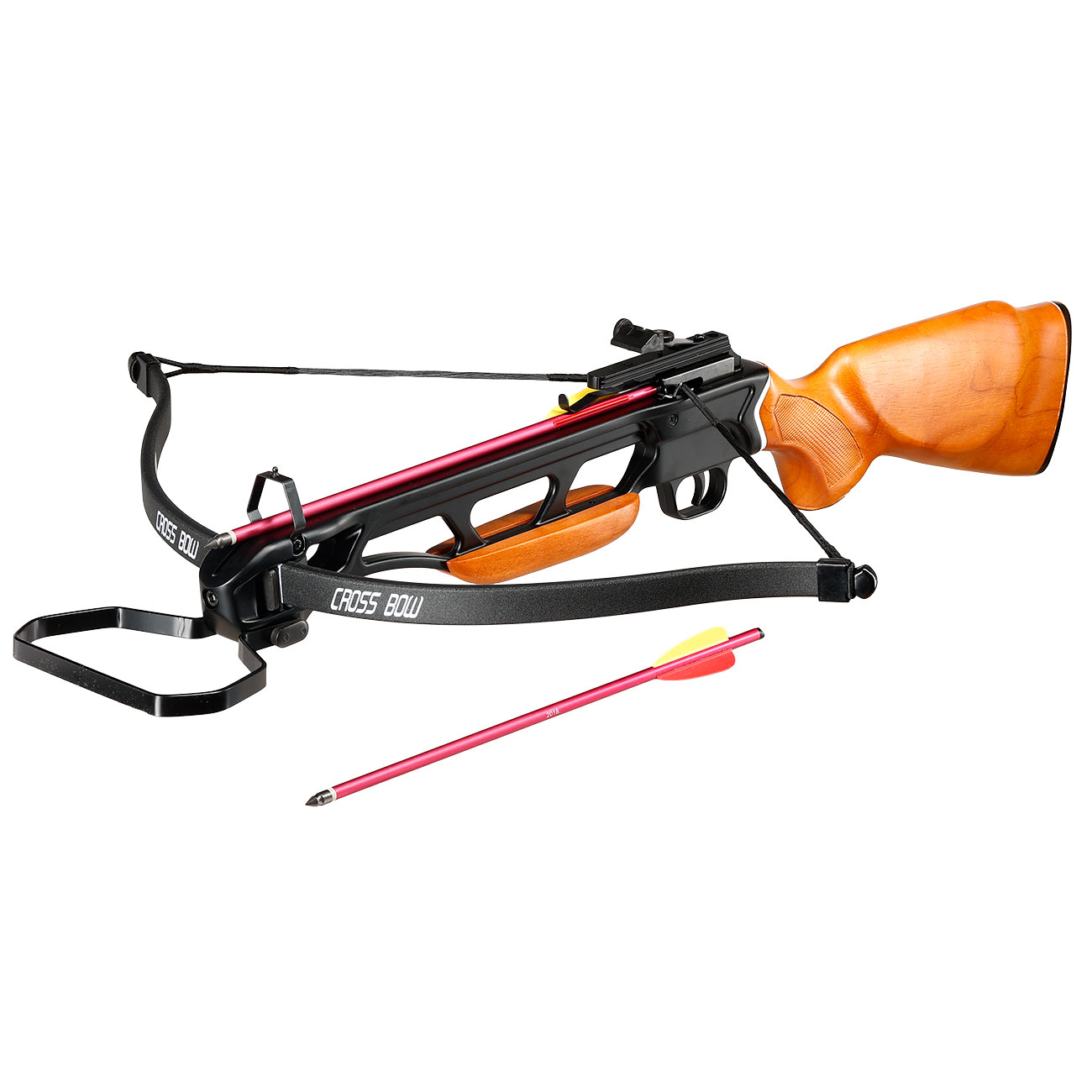 Man Kung Recurve Armbrust Evident 150 lbs Komplettset mit Holzschaft