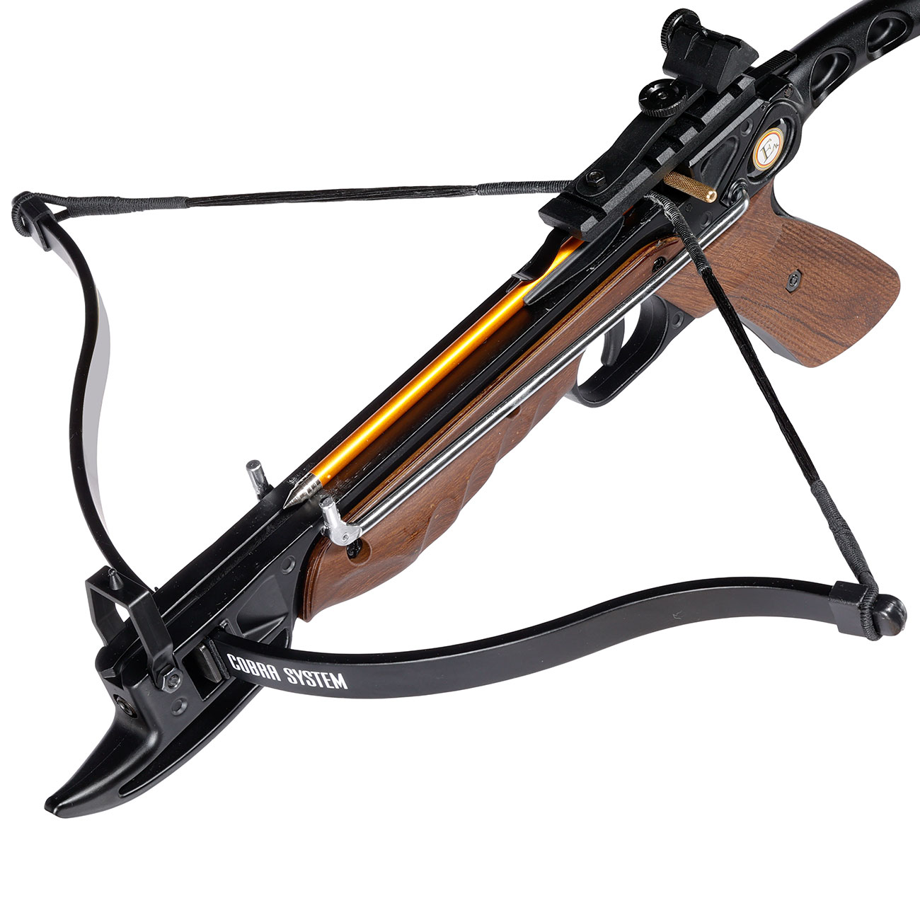 Pistolenarmbrust Cobra 80lbs mit Metallrahmen Holzlook Bild 7