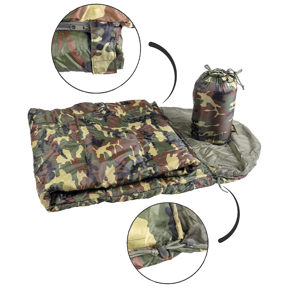 Mil-Tec Schlafsack Commando woodland Bild 1