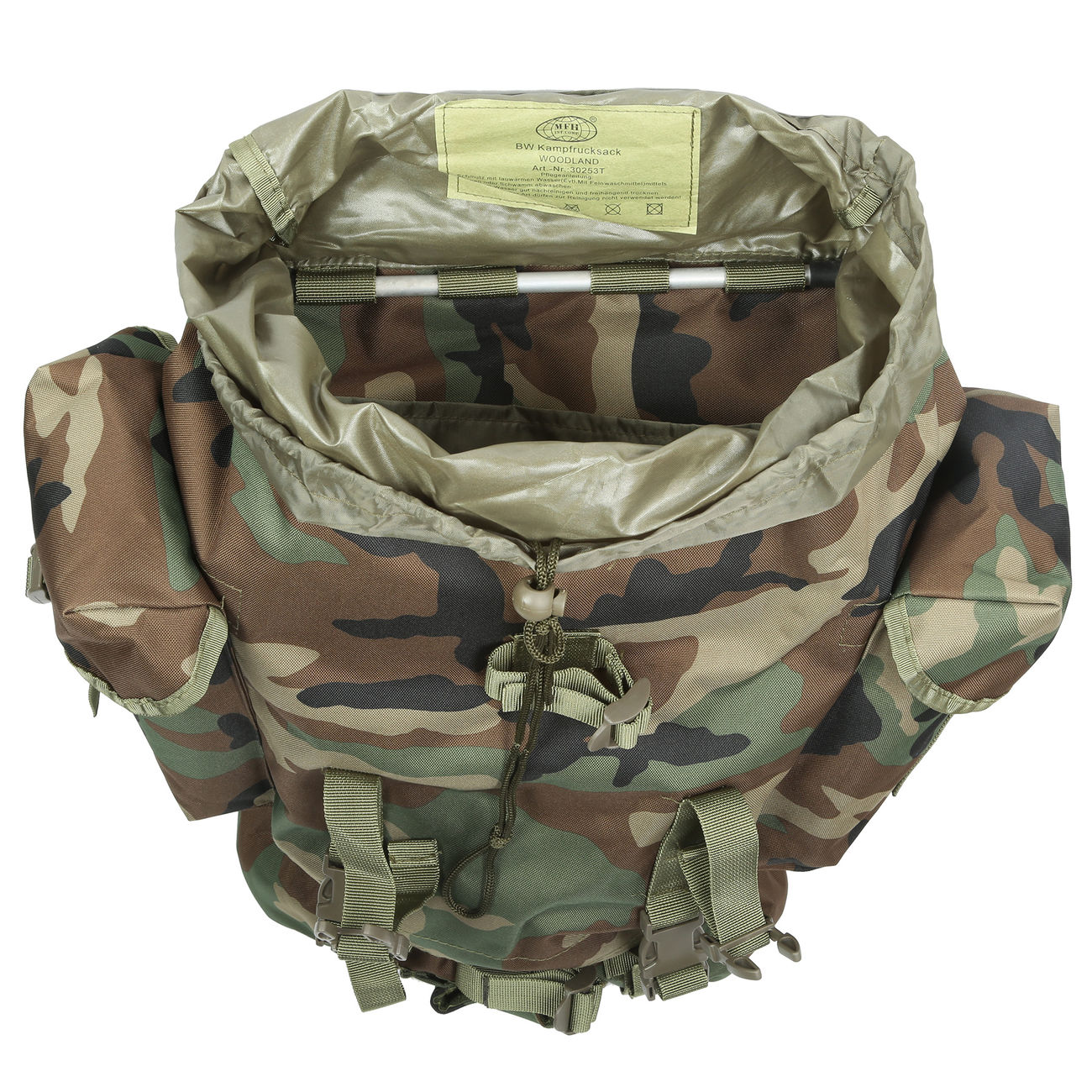 BW-Kampfrucksack, woodland, 65 Liter Bild 7