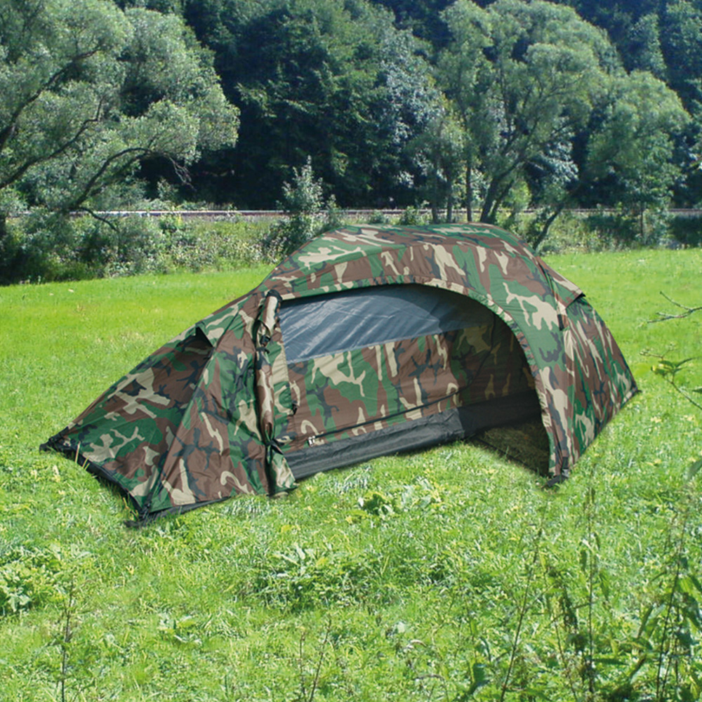 Mil-Tec Einmannzelt Recom woodland Bild 1