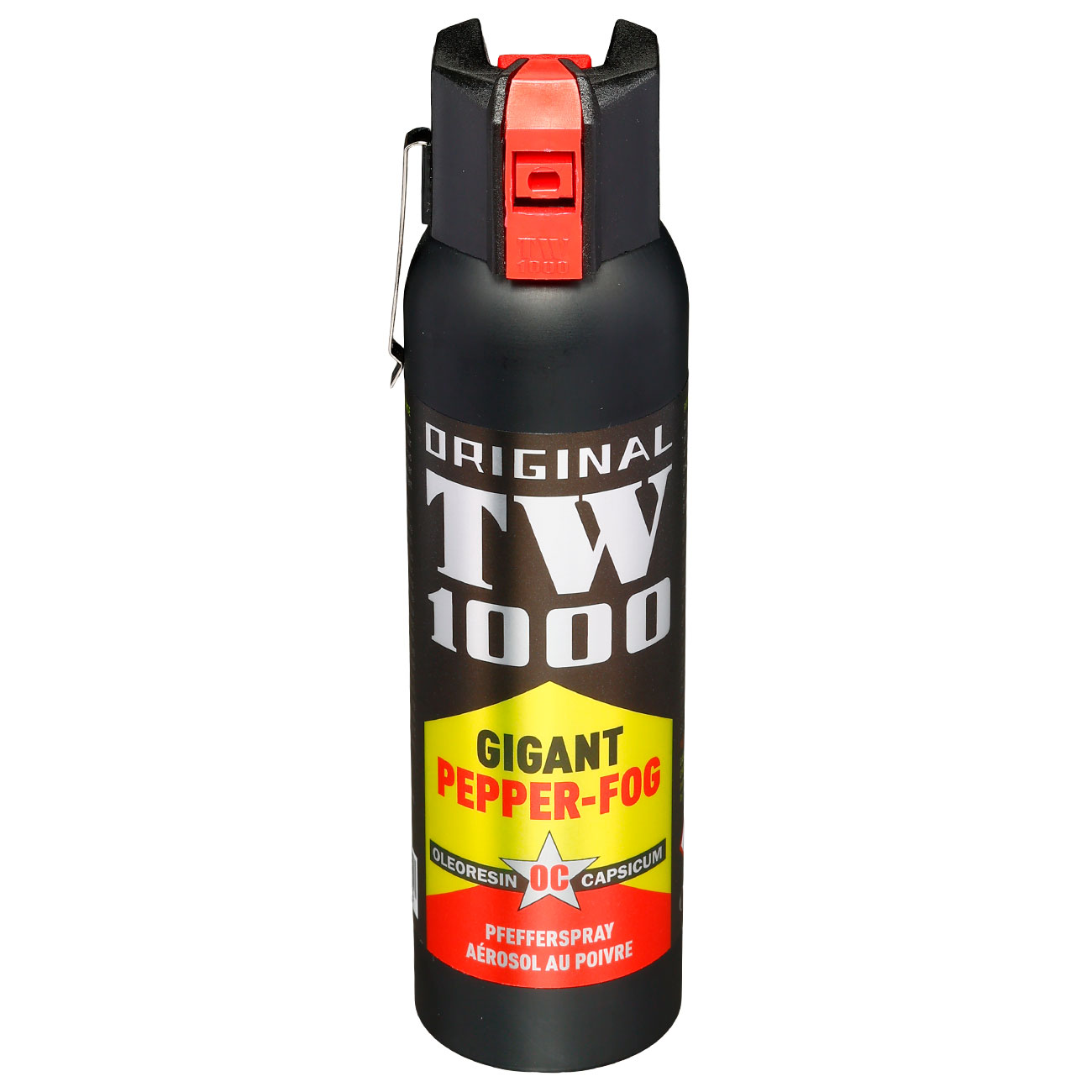Abwehrspray TW1000 Pfefferspray Breitstrahl mit Weitstrahlventil, 150 ml
