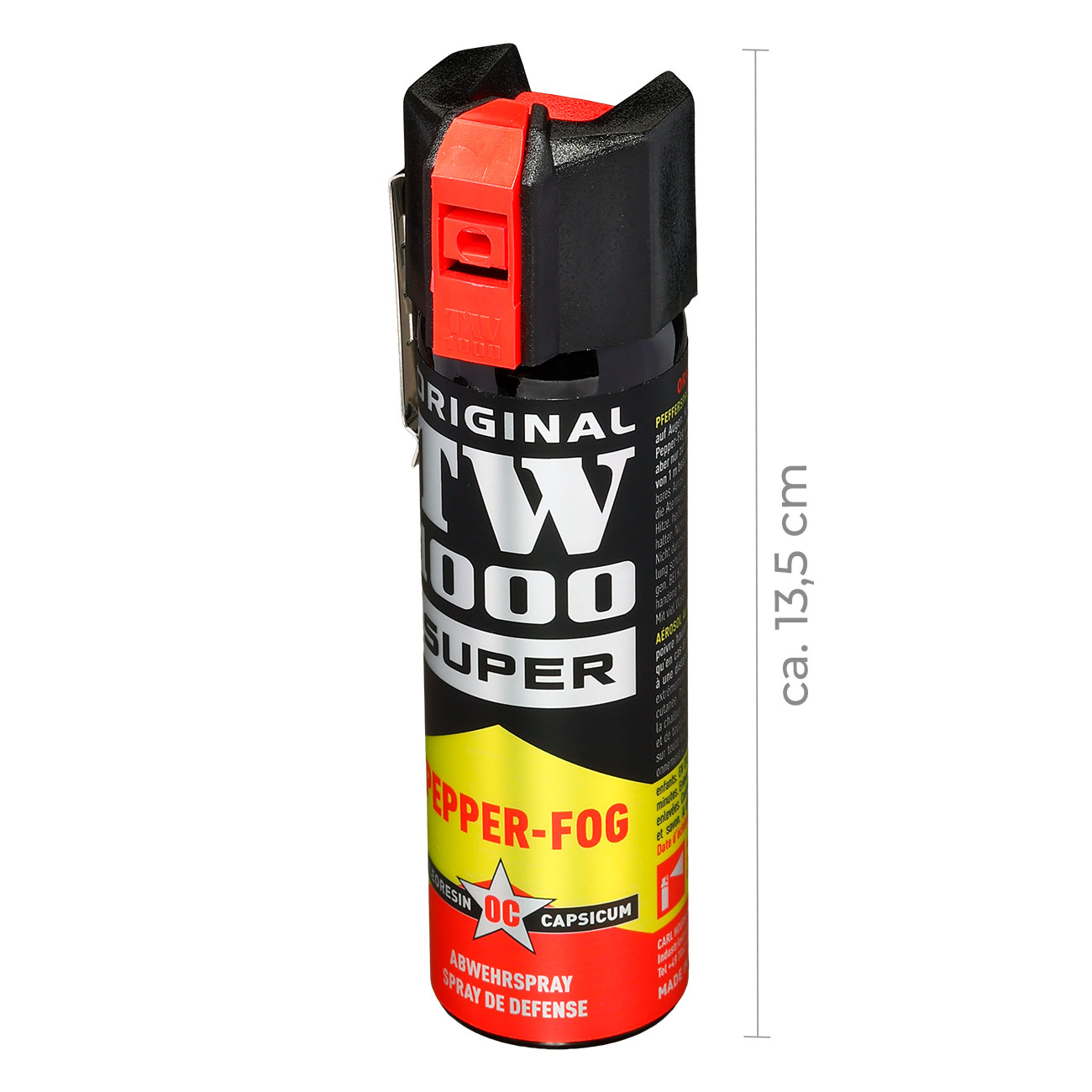 Abwehrspray TW1000 Pfefferspray Breitstrahl, 75ml Weitstrahlventil Bild 1