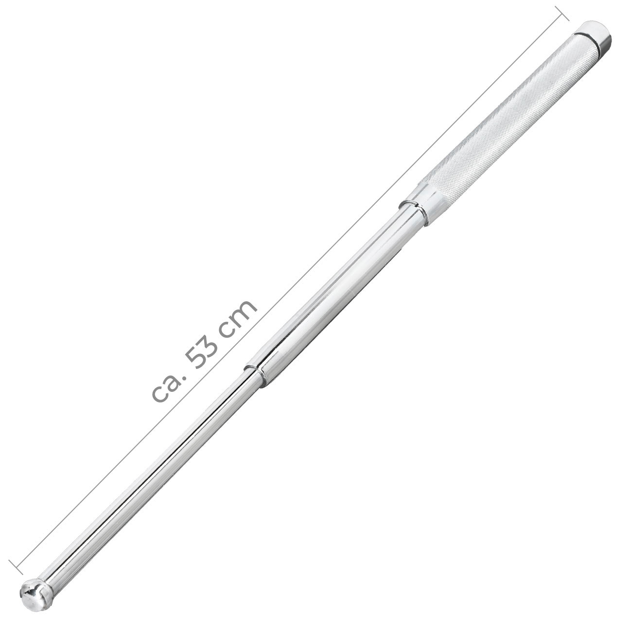 BlackField Teleskop-Schlagstock 53 cm chrom Bild 1