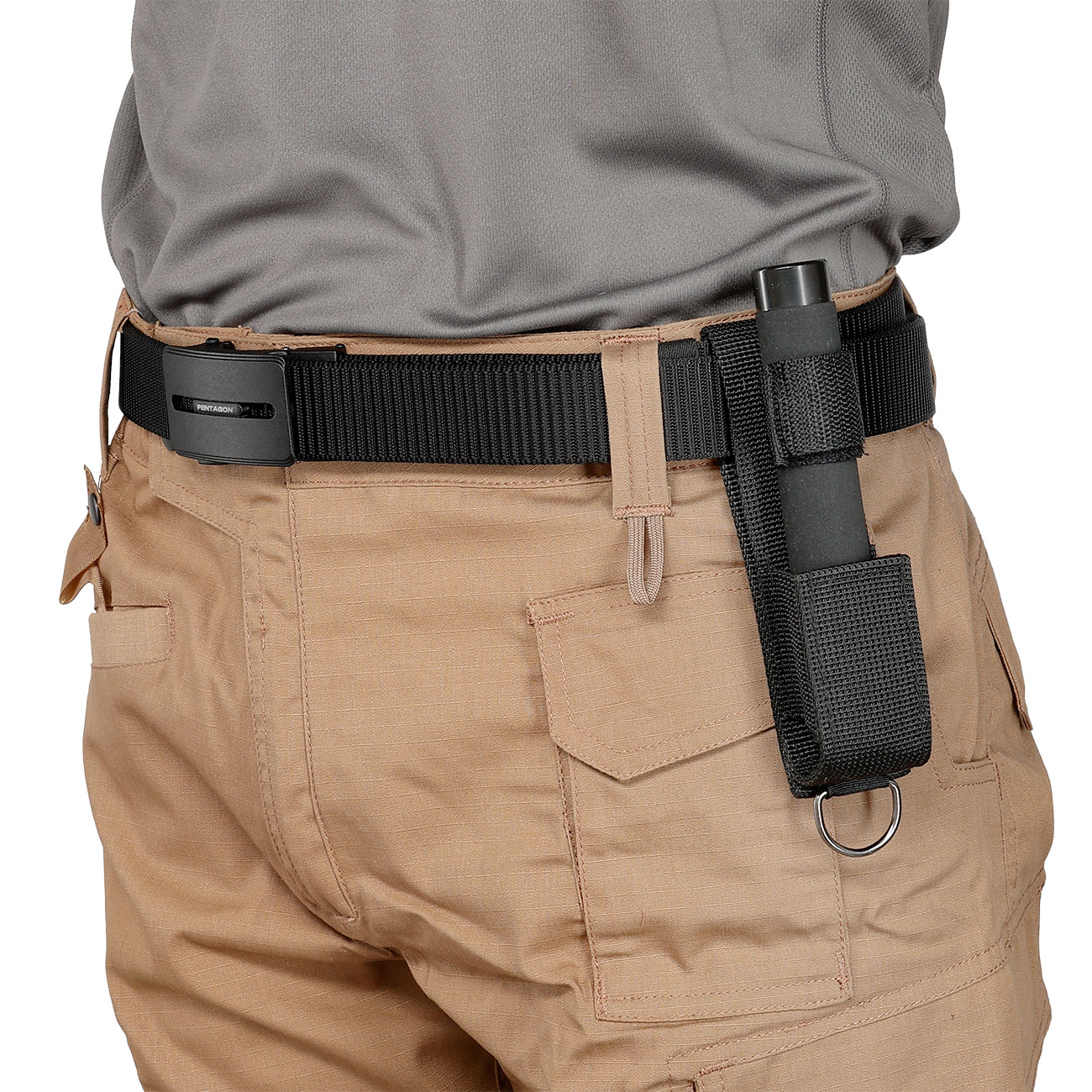 Teleskop Schlagstock 16 schwarz mit Holster Bild 7