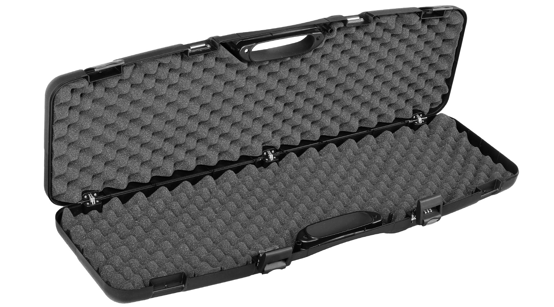 Madbull Waffenkoffer Deluxe 97 x 29 x 10 cm mit Zahlenschlsser / Waben-Schaumstoff schwarz Bild 4