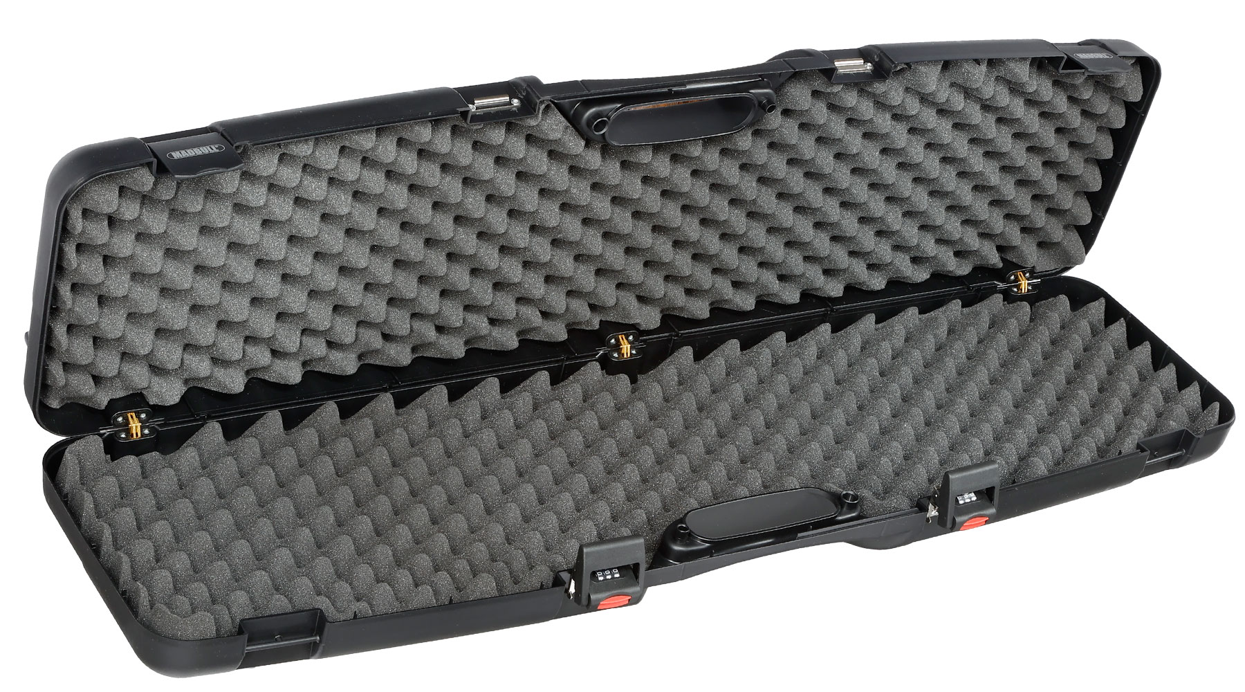 Madbull Waffenkoffer Deluxe 111 x 29 x 11 cm mit Zahlenschlsser / Waben-Schaumstoff schwarz Bild 4