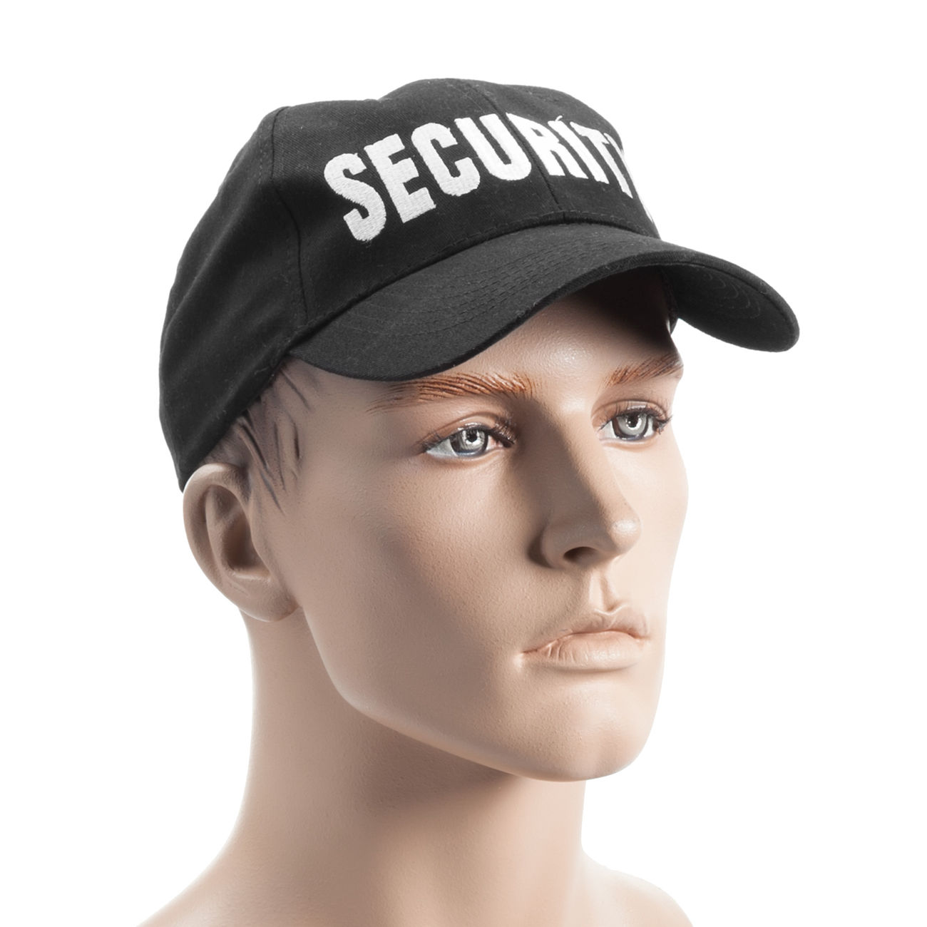 Baseball Cap Baumwolltwill schwarz mit Security-Schriftzug Bild 1