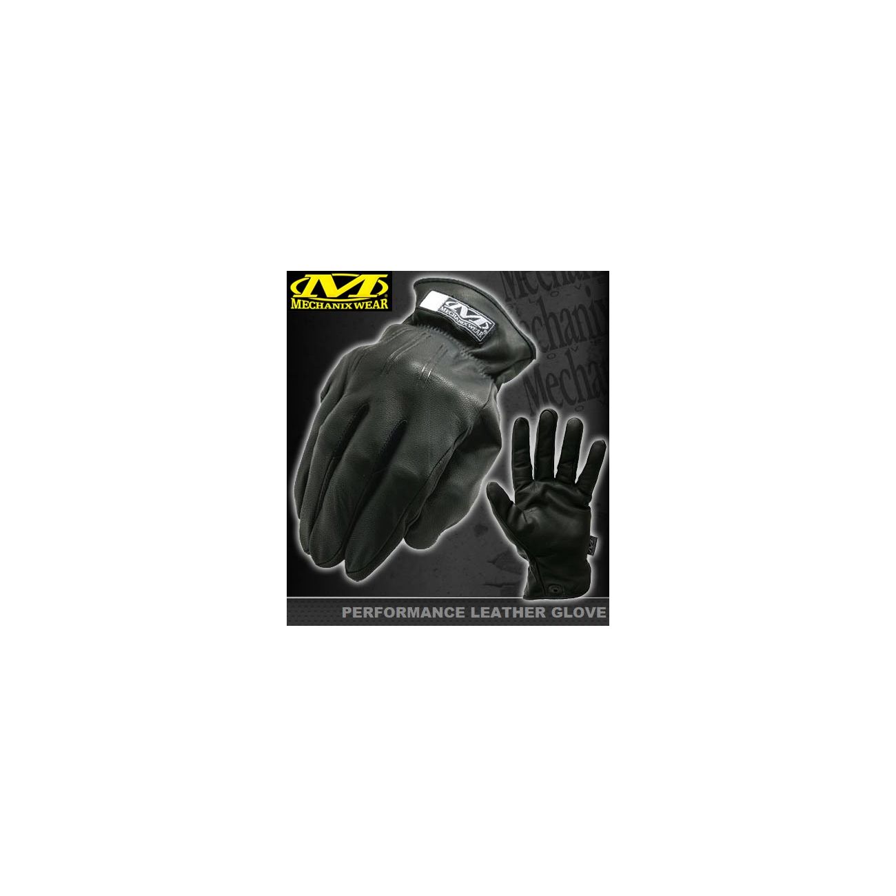 Mechanix Wear Performance Leder-Handschuhe schwarz
