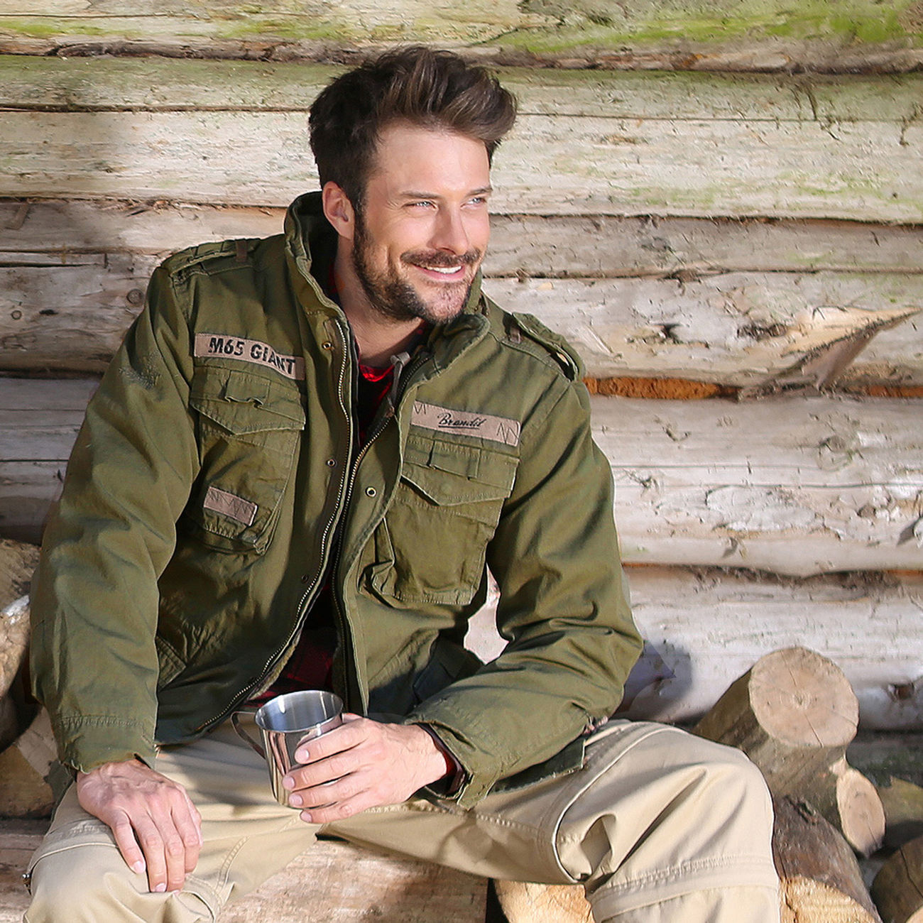 Brandit Jacke M65 Giant Oliv Mit Herausnehmbarem Futter Kotte Zeller