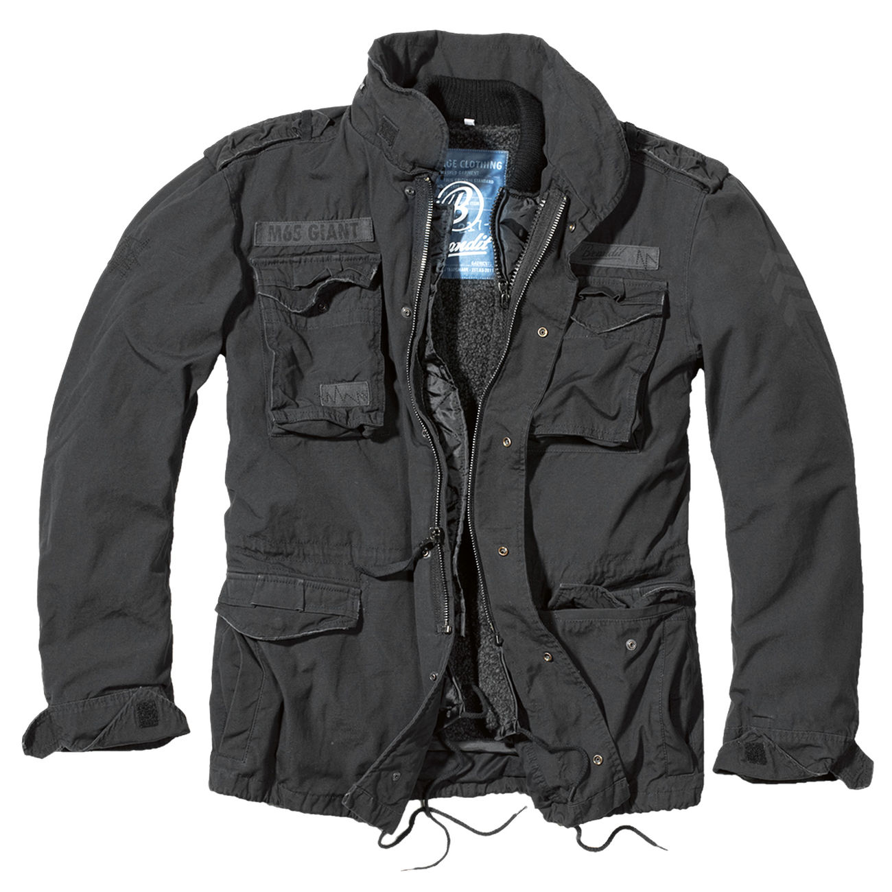 Brandit Jacke M65 Giant schwarz mit herausnehmbarem Futter BRANDIT M65 Giant Jacke oliv Der große Bundeswehr Shop