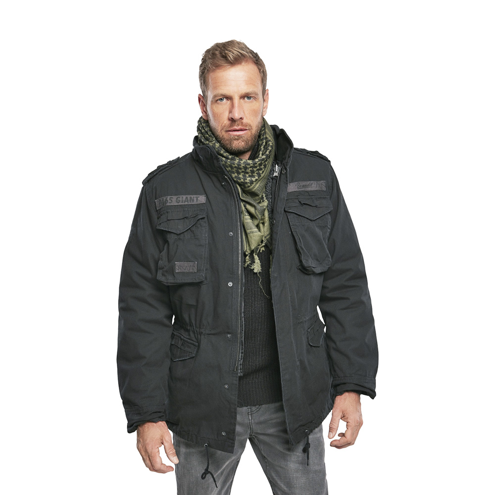 Brandit Jacke M65 Giant schwarz mit herausnehmbarem Futter Bild 1