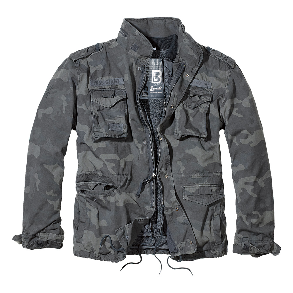 Brandit Jacke M65 Giant darkcamo mit herausnehmbarem Futter