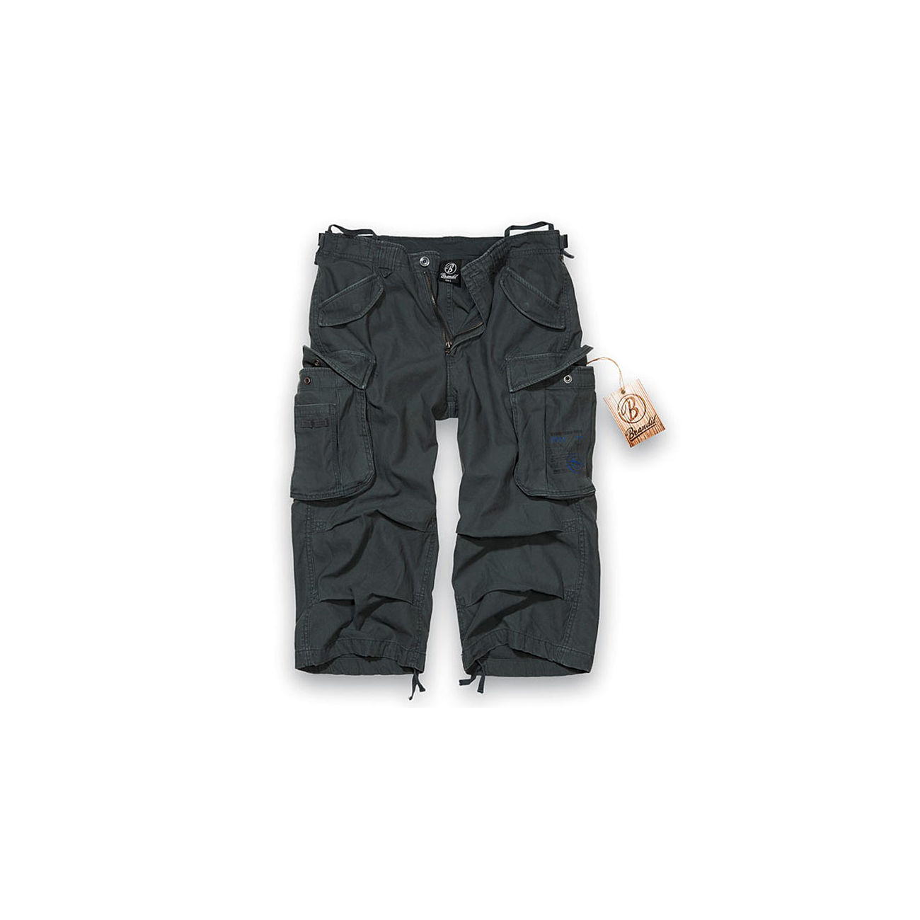 Brandit Industry Vintage 3/4 Shorts anthrazit