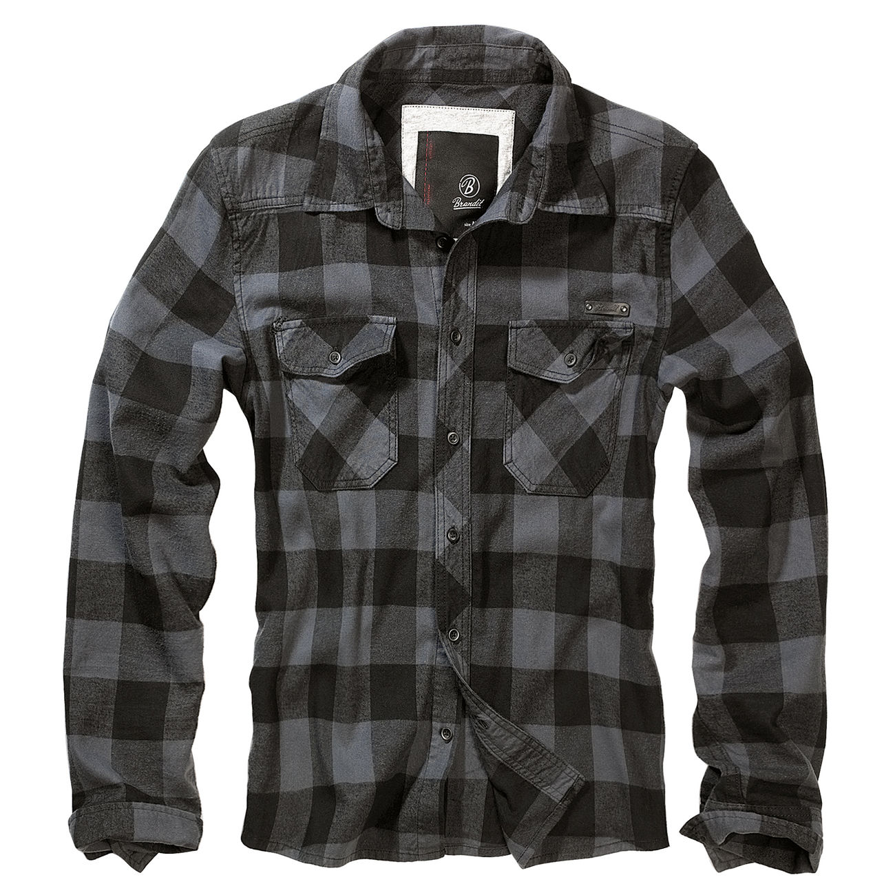 Brandit Checkshirt schwarz/grau kariert