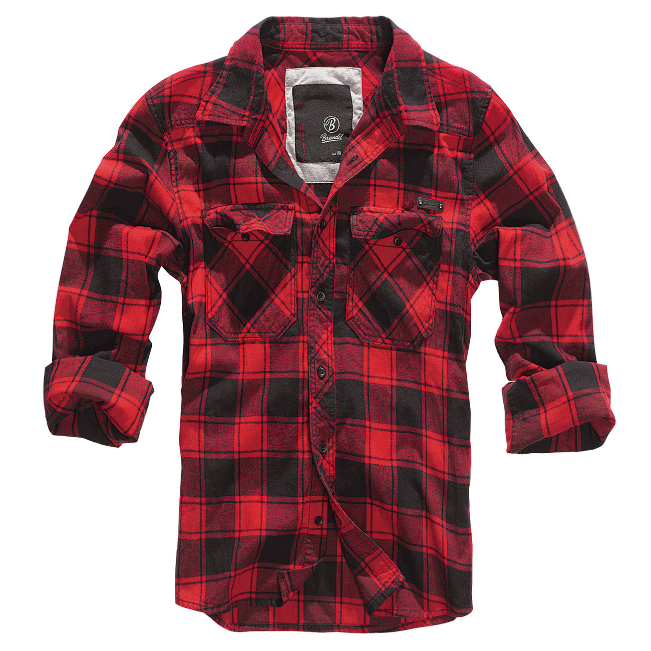 Brandit Checkshirt schwarz/rot kariert Bild 1