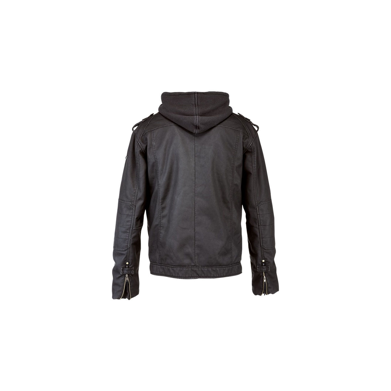 Brandit Lederjacke Black Rock schwarz Bild 1