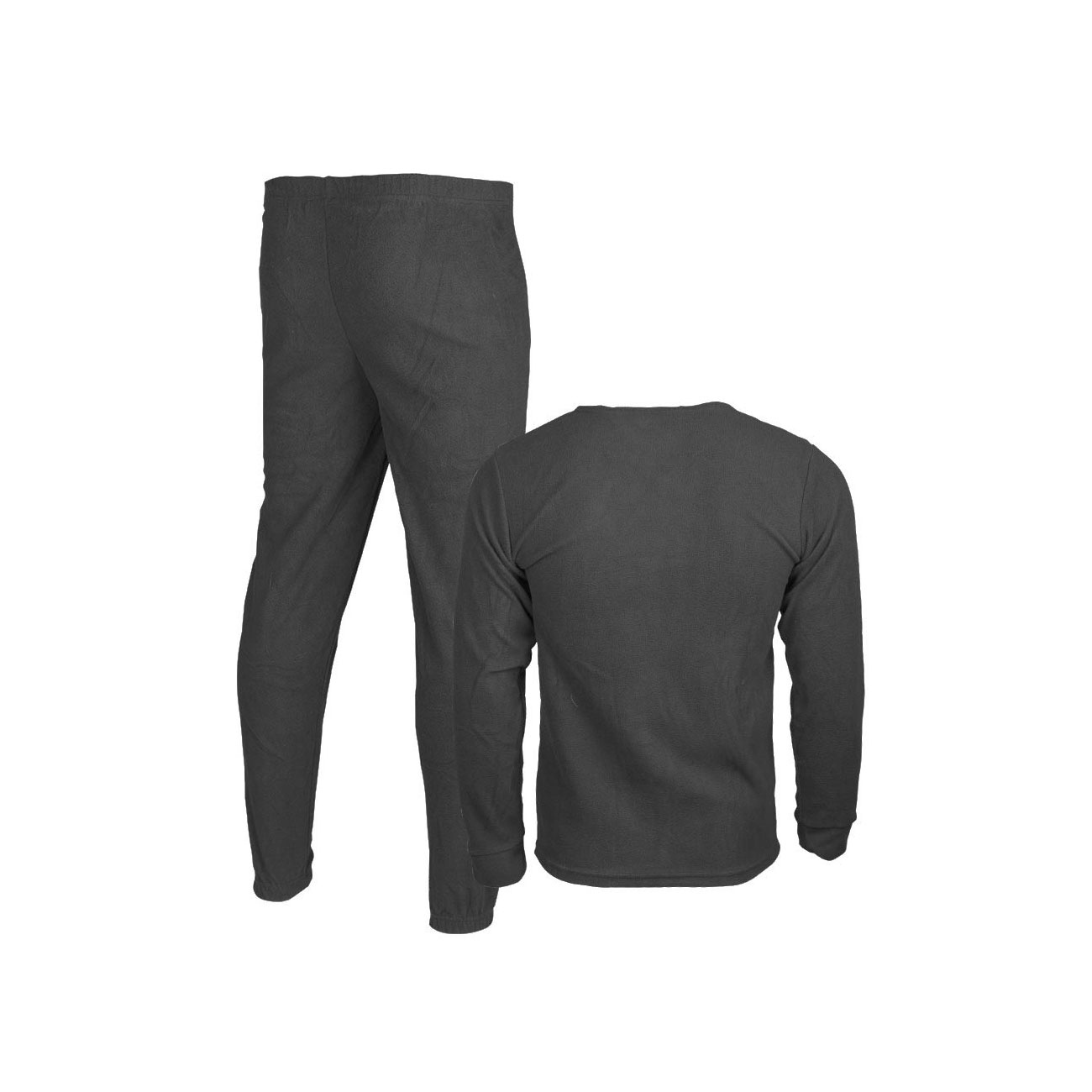  Unterwsche Set Thermofleece 2-teilig Rundkragen schwarz Bild 1