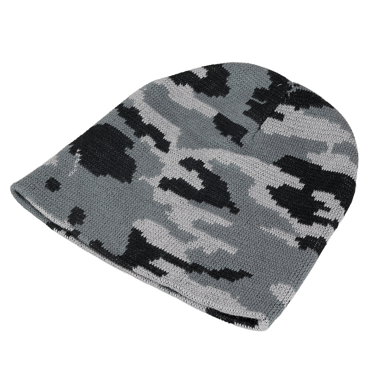 MFH Feinstrickm�tze Beanie doppelt gelegt grautarn Bild 2