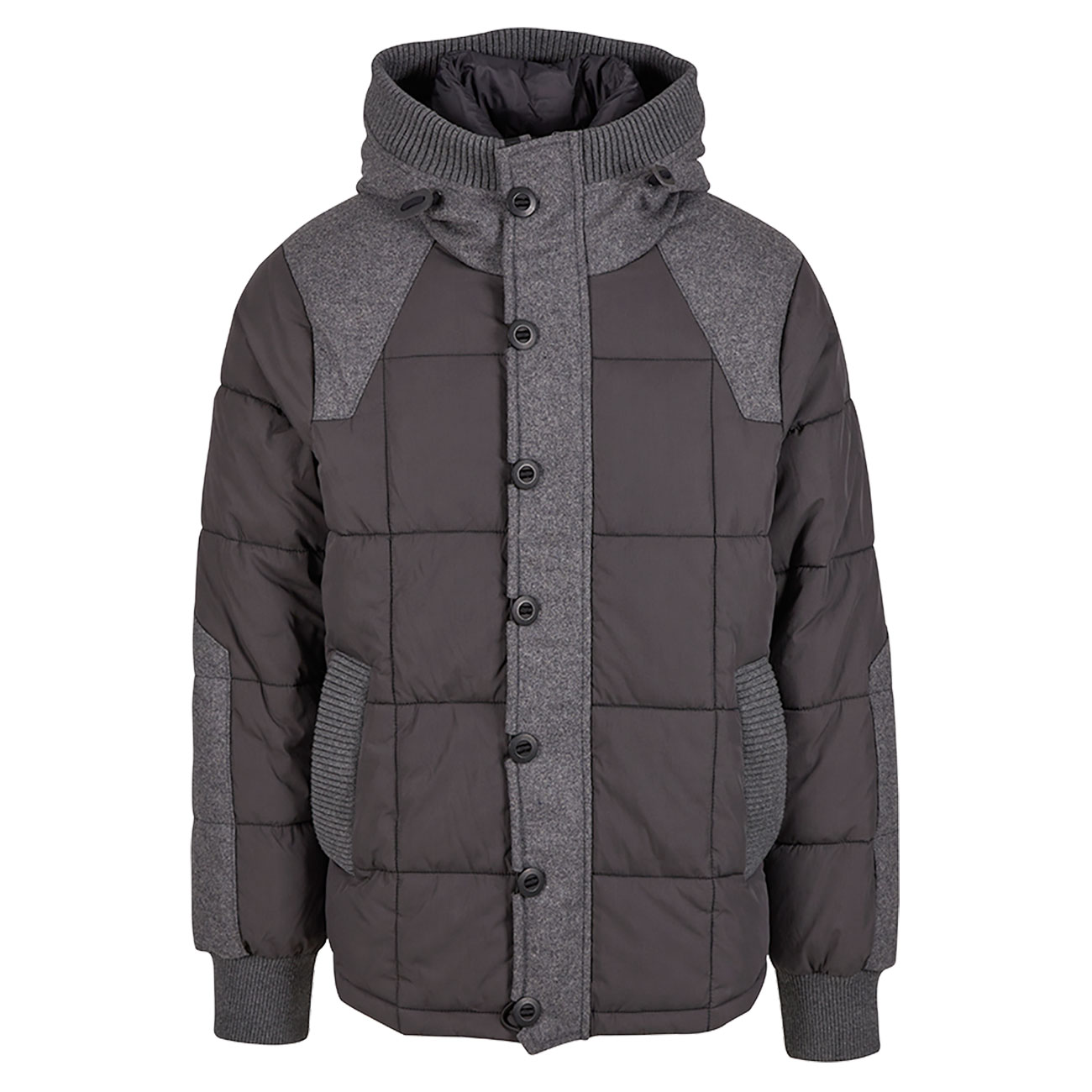 Brandit Steppjacke Garret Jacket schwarz-anthrazit