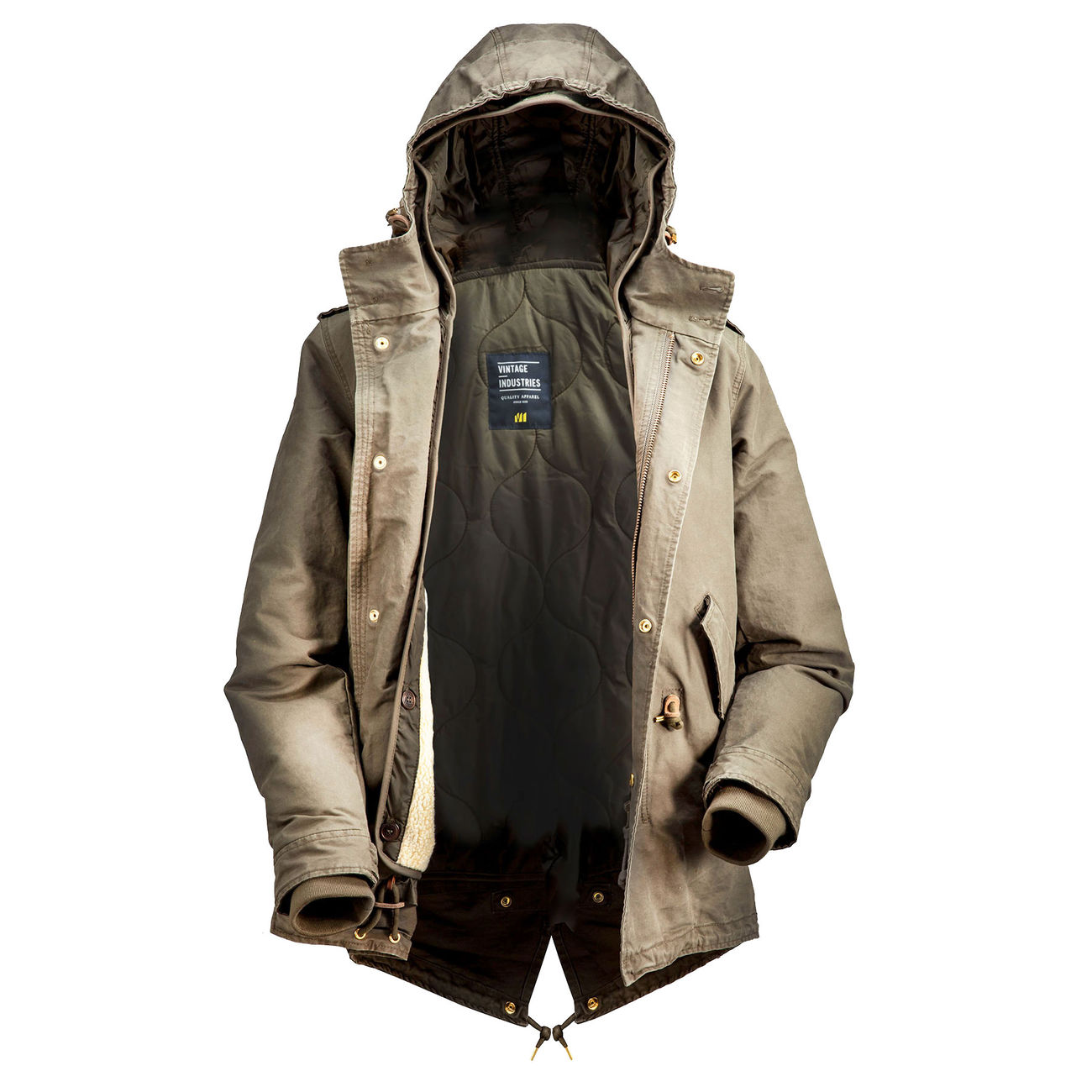 Vintage Industries Jacke Jackson Parka khaki