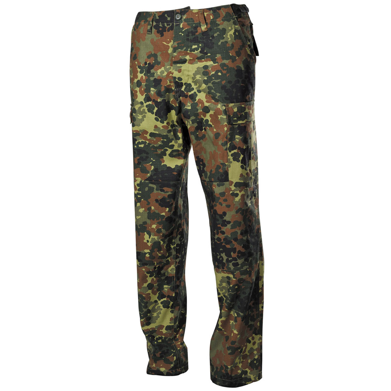 MFH Army Hose Ripstop BDU-Style flecktarn geknpfter Hosenschlitz