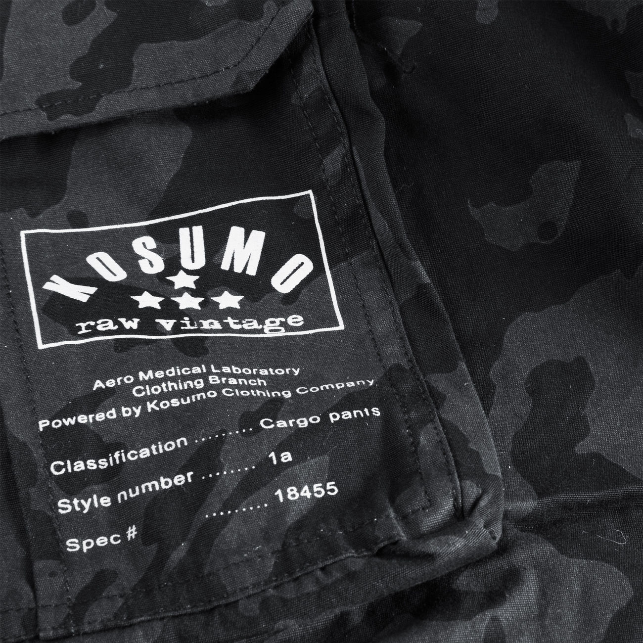 Kosumo Shorts stone washed night camo Bild 1