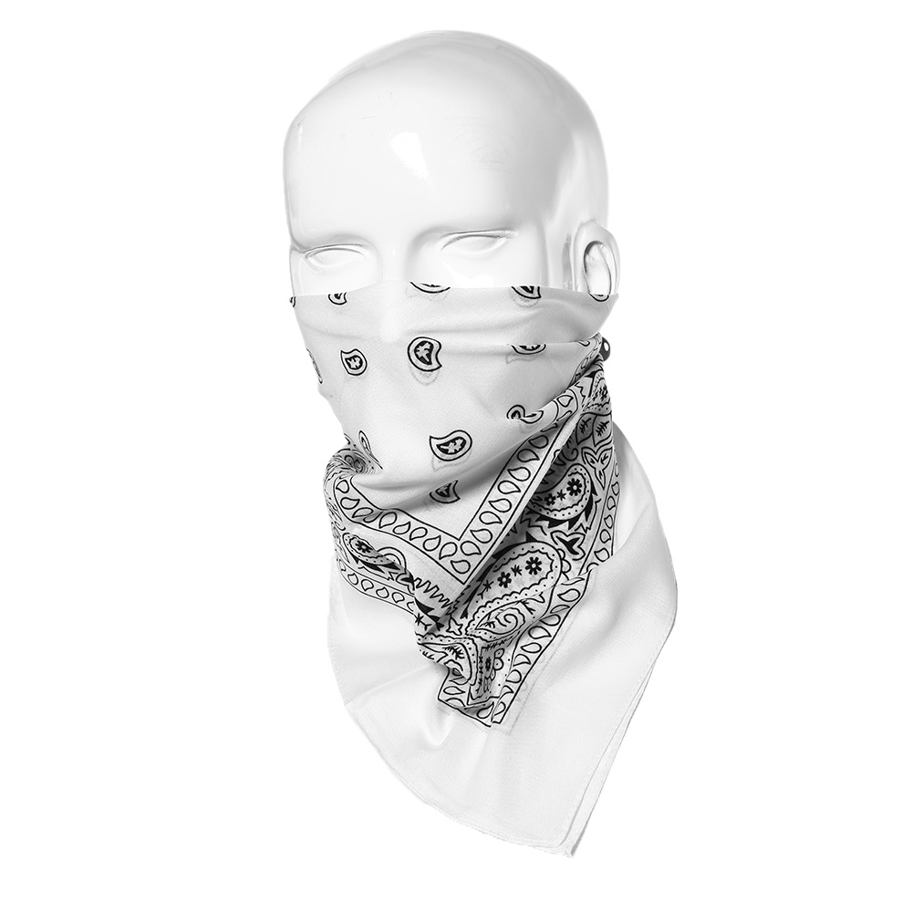 bandana weiß schwarz