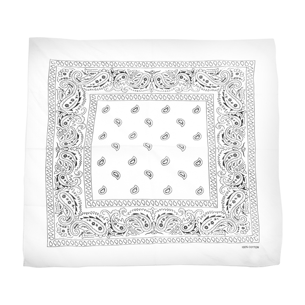 bandana weiß schwarz