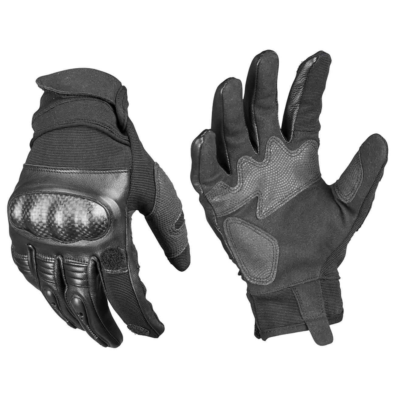 Mil-Tec Taktische Handschuhe Gen. II Leder schwarz