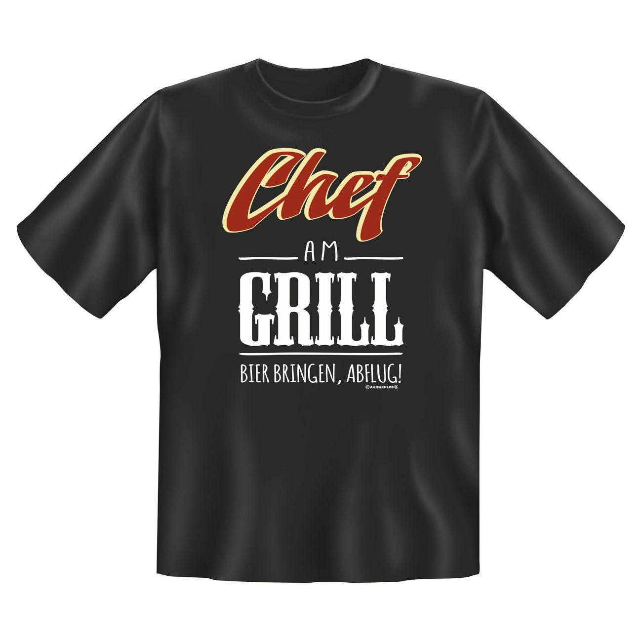 Rahmenlos T-Shirt Chef am Grill