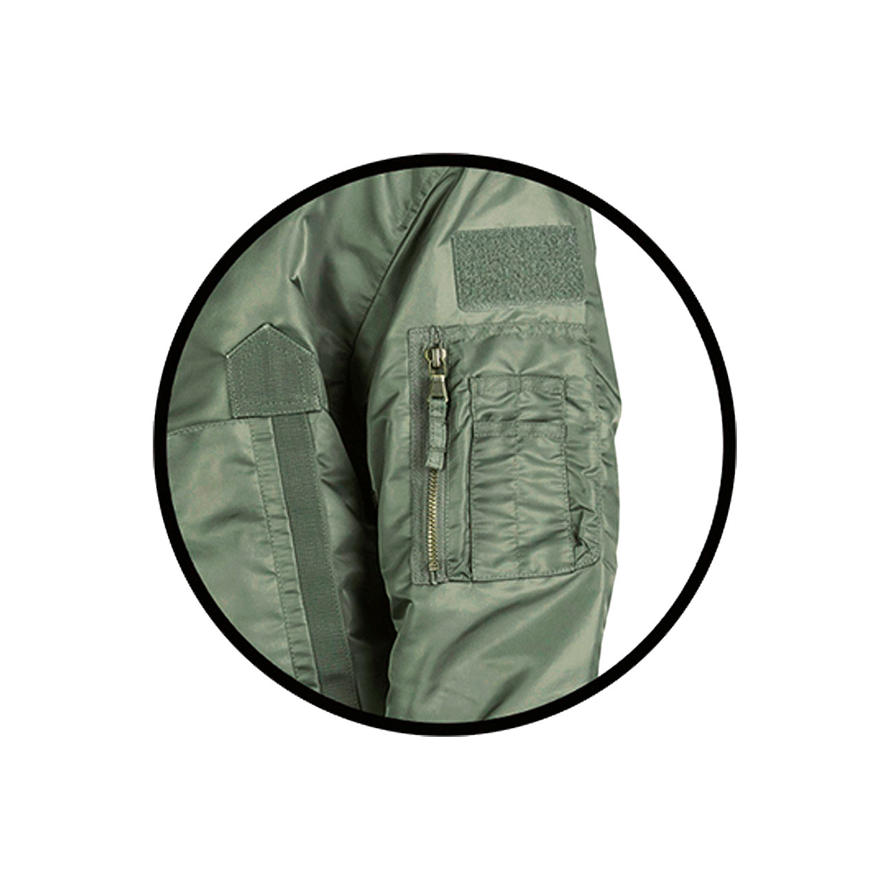 Mil-Tec US Tactical Fliegerjacke oliv Bild 4