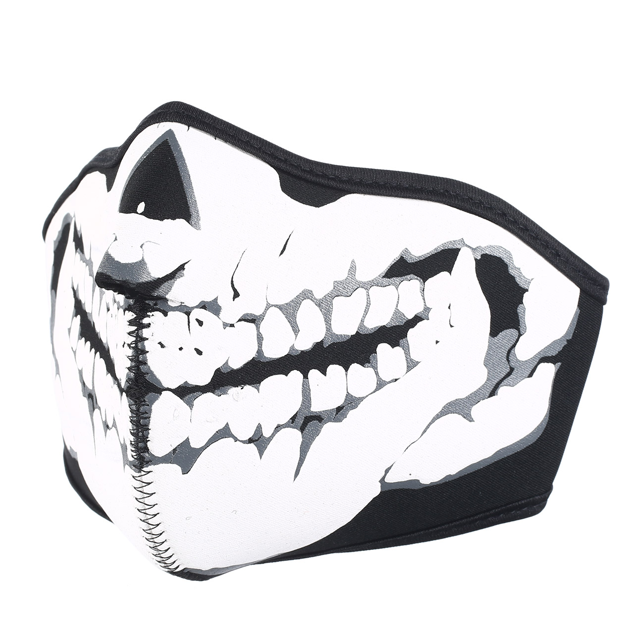 101 INC Neopren Halb-Gesichtsmaske Skull 3D schwarz Bild 2