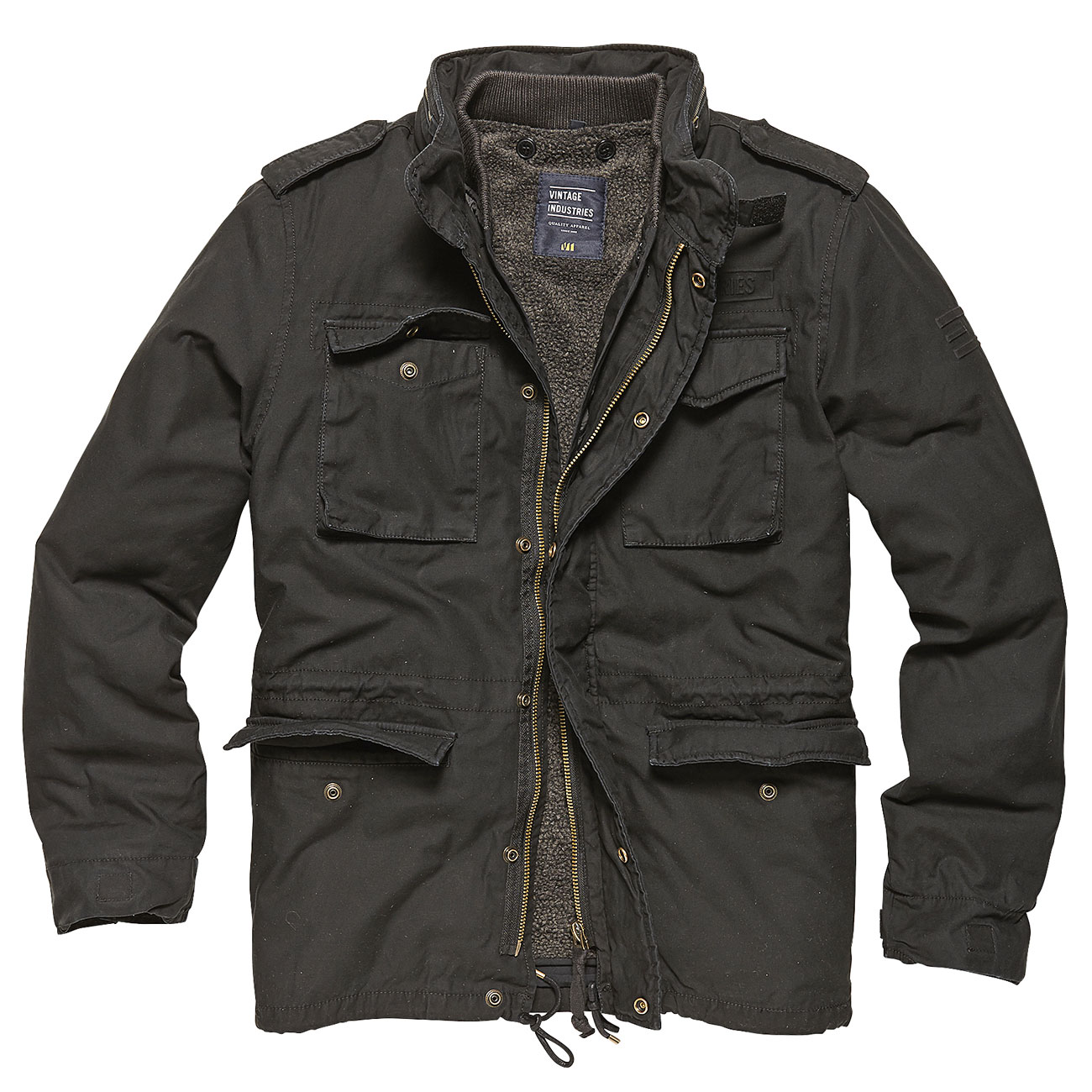 Vintage Industries Jacke Ground Parka schwarz