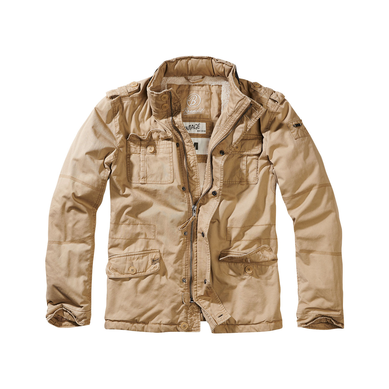 Brandit Winterjacke Britannia camel