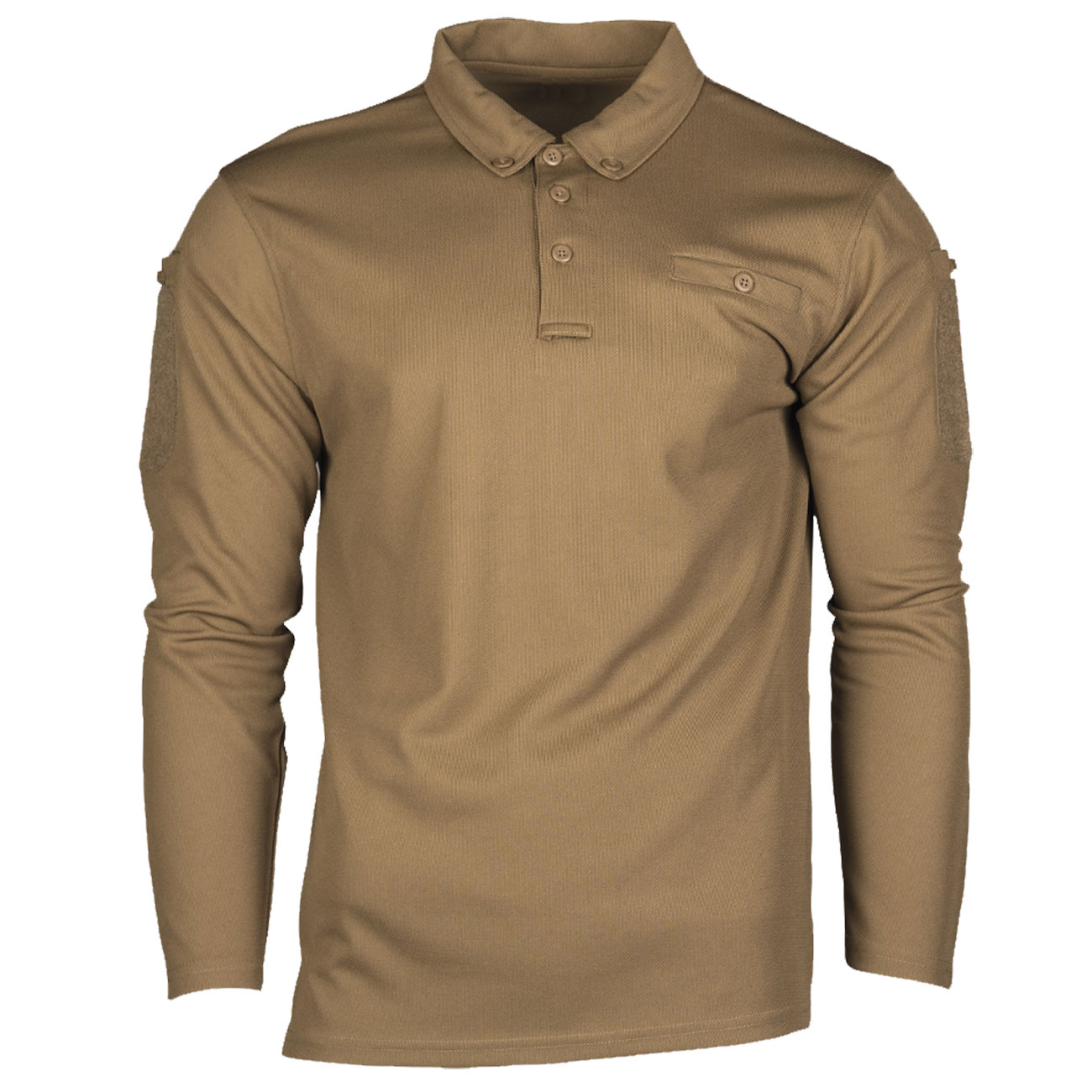 Mil-Tec Poloshirt Langarm Tactical Quick Dry dark coyote