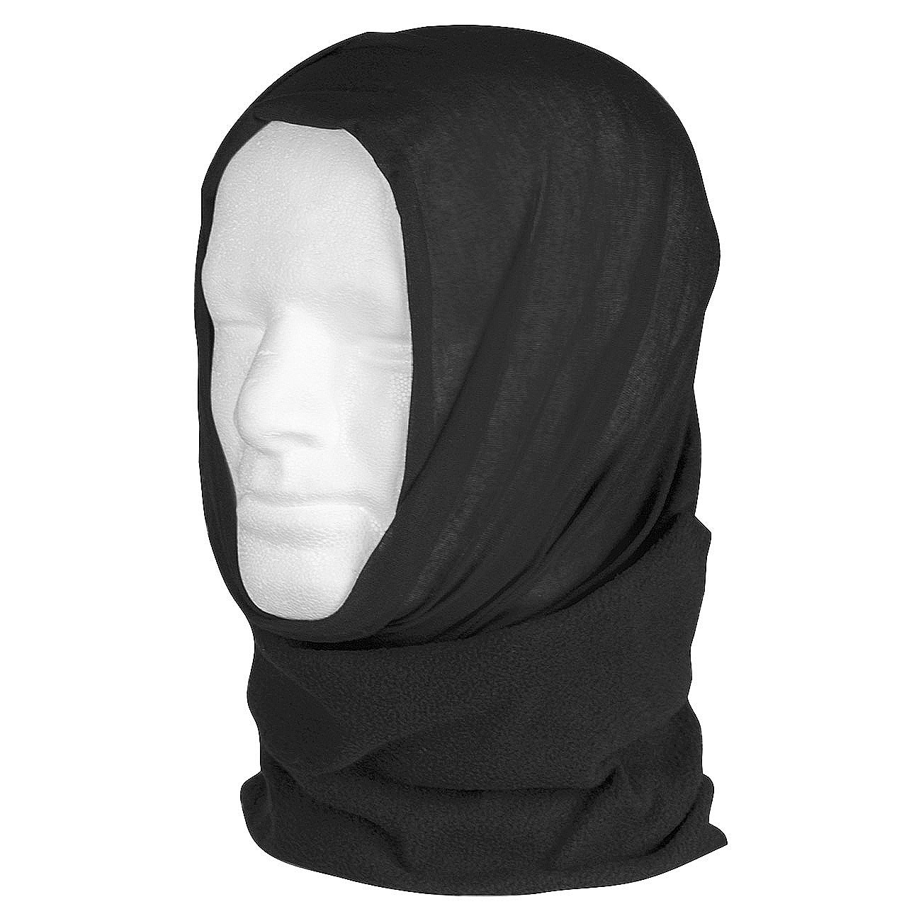 Mil-Tec Multifunktionstuch Headgear Fleece schwarz