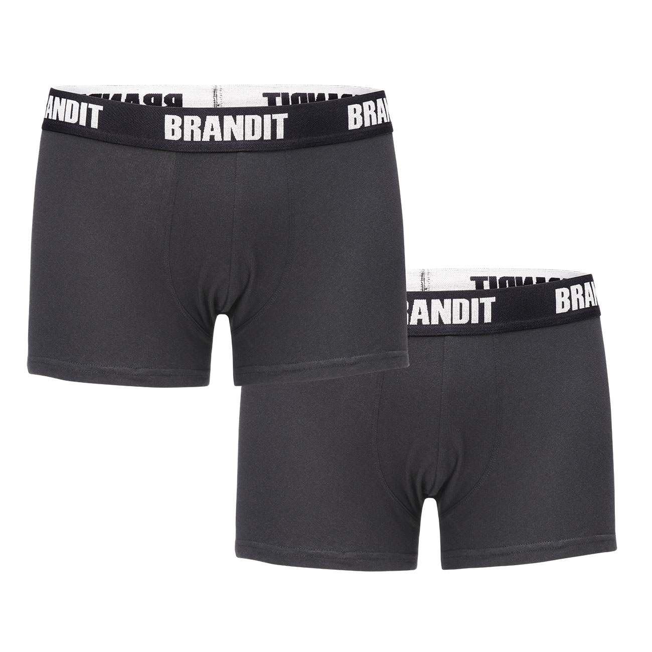 Brandit Boxershorts Logo 2er Pack schwarz