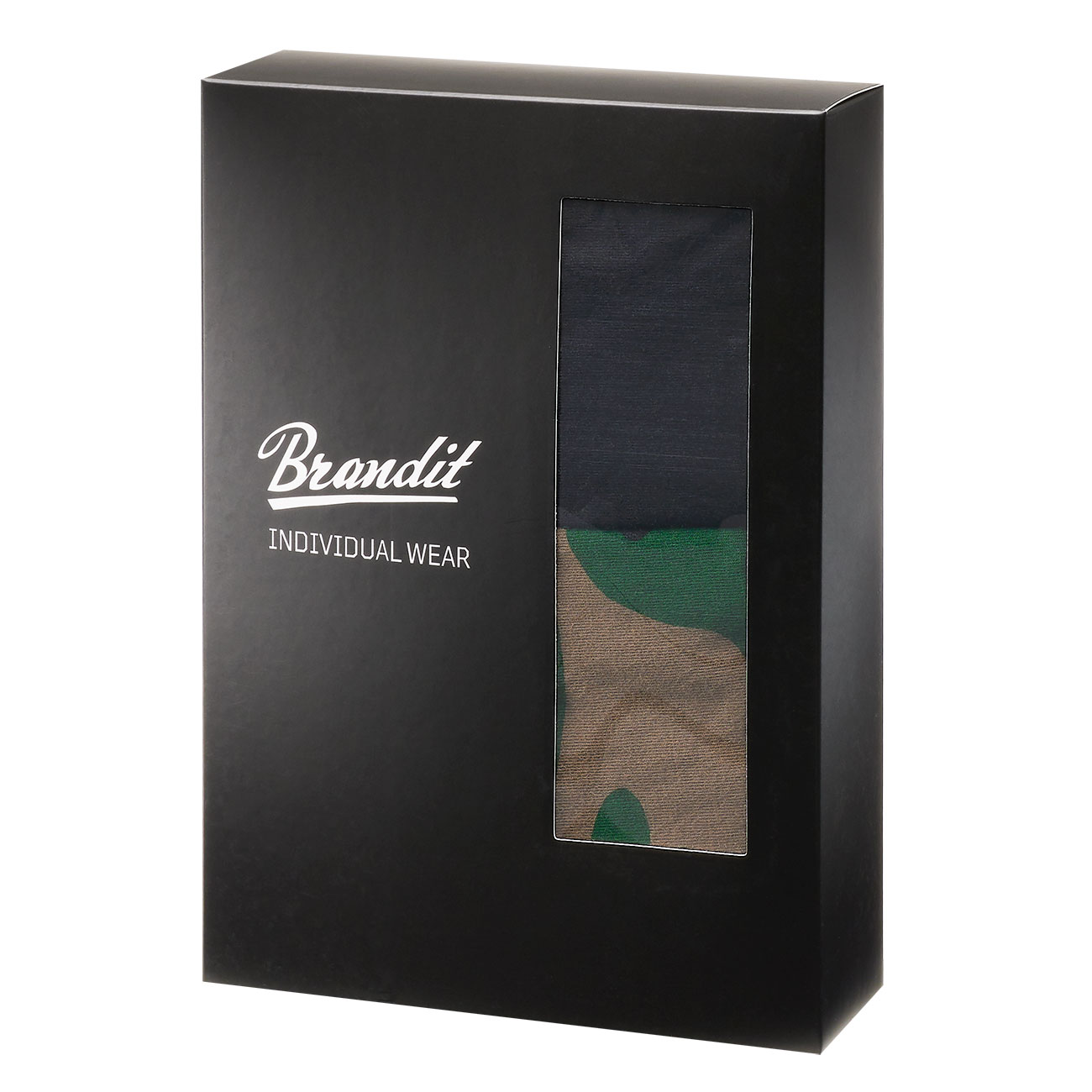 Brandit Boxershorts Logo 2er Pack woodland/schwarz Bild 1