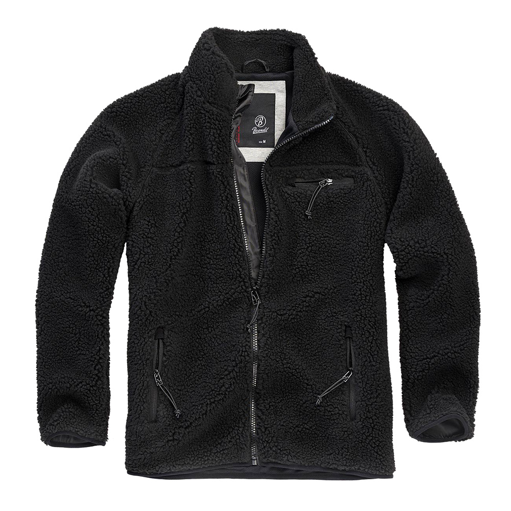 Brandit Fleecejacke Teddyfleece Jacket schwarz