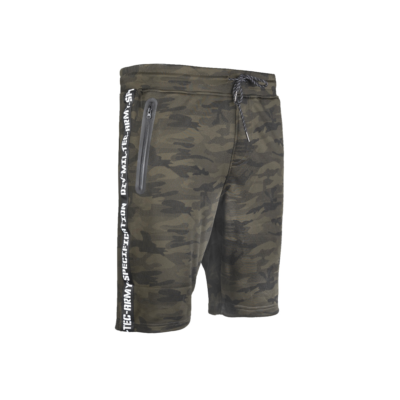 Mil-Tec Shorts Sweat Training Pants black woodland