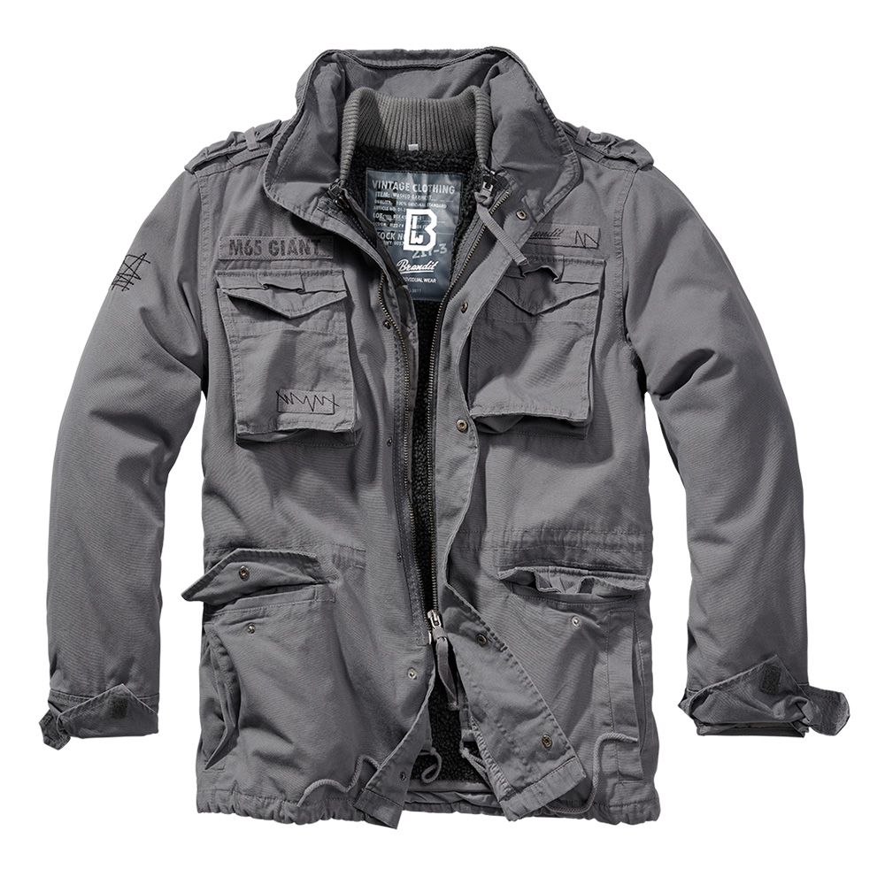 Brandit Jacke M65 Giant charcoal grey mit herausnehmbarem Futter