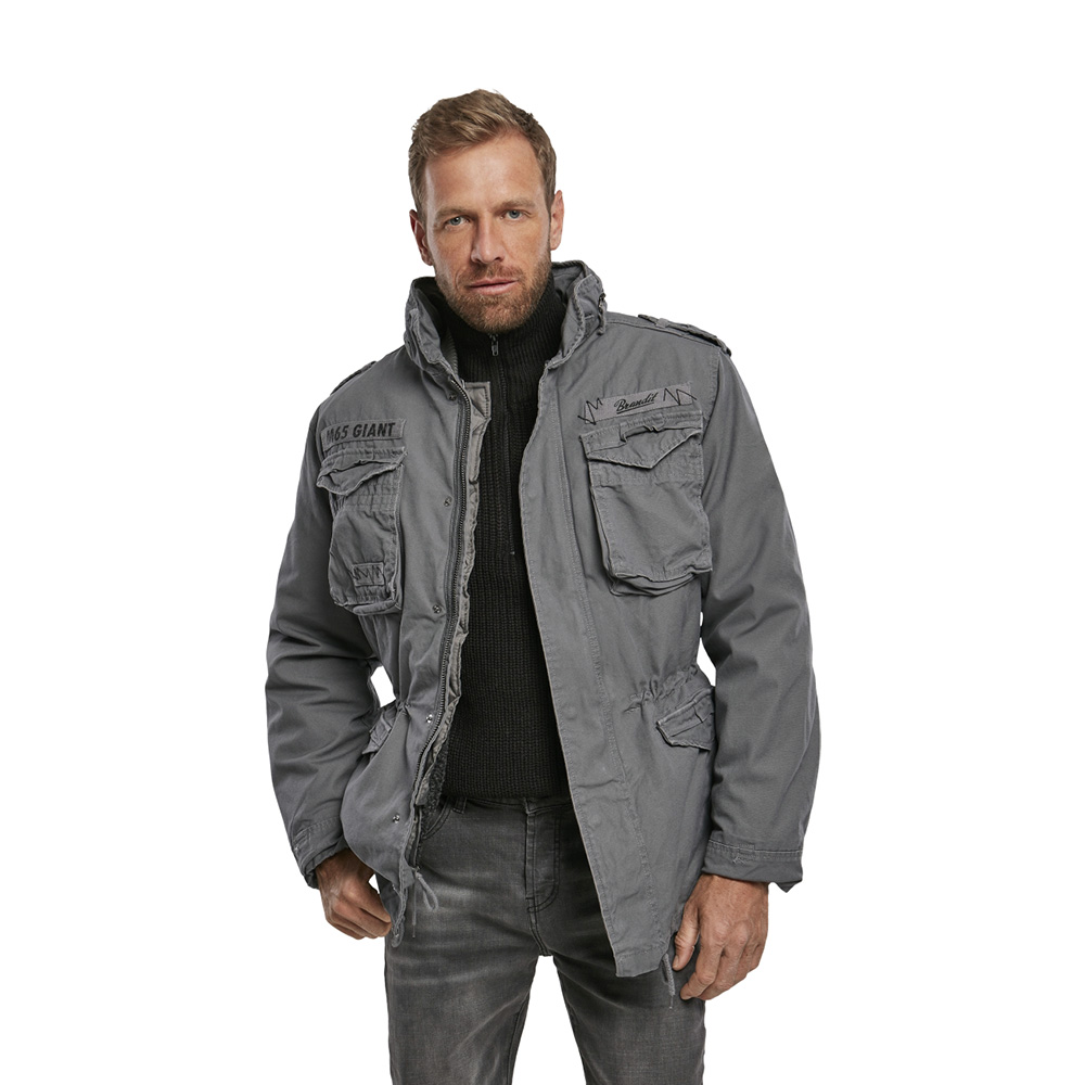 Brandit Jacke M65 Giant charcoal grey mit herausnehmbarem Futter Bild 1