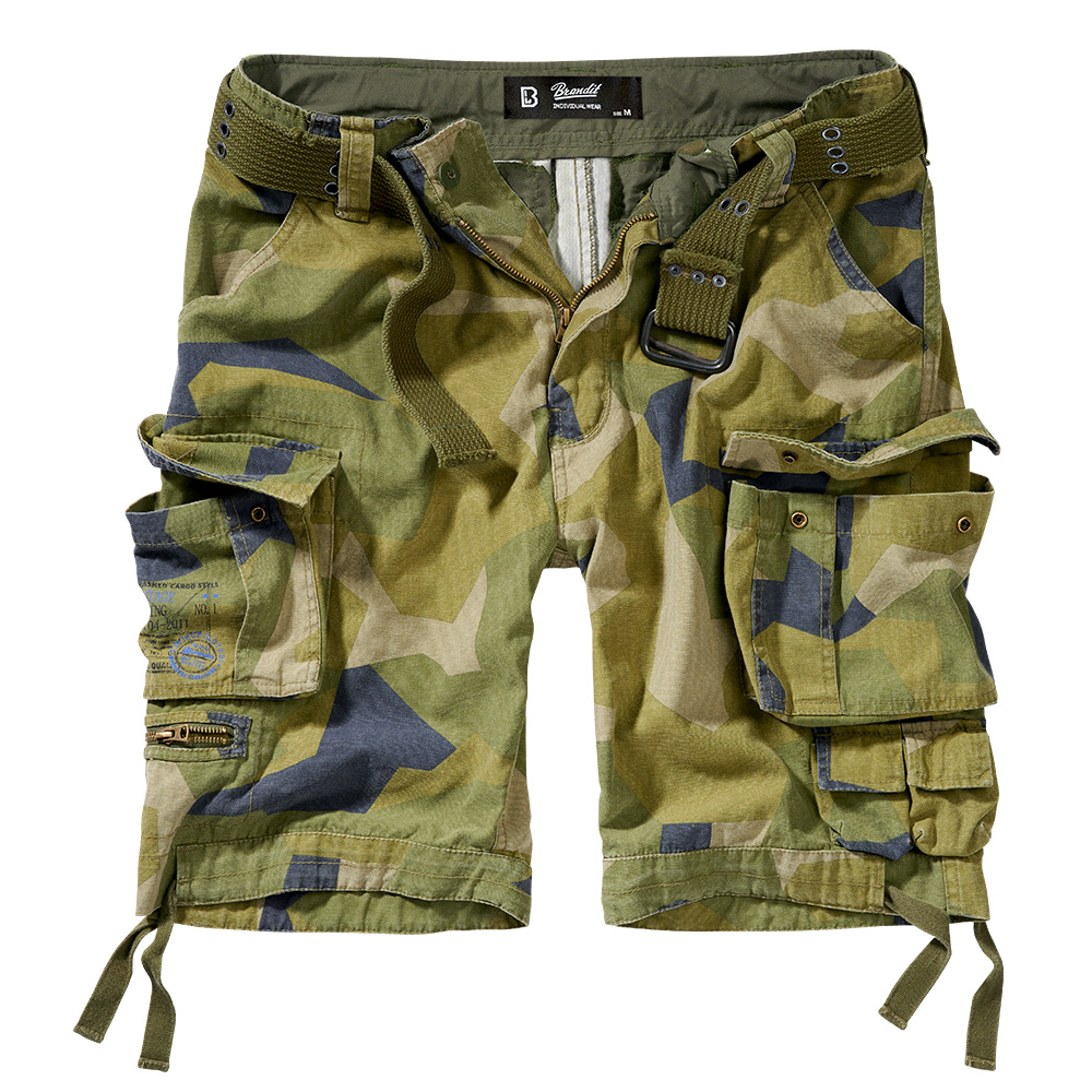 Brandit Cargoshorts Savage swedish camo M90