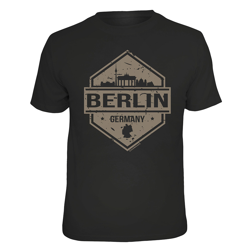 Rahmenlos T-Shirt Berlin schwarz